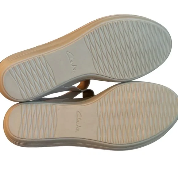 Clarks Women's Reedly Juno Soft Cushion Sand Color Wedge Sandals Size US 10 - Picture 6 of 6